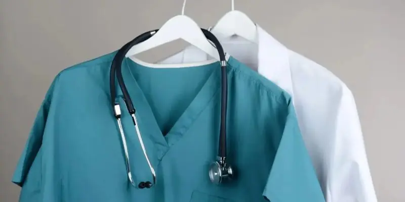 Clean medical scrubs and lab coat from laundry service in Orlando and Central Florida